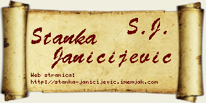 Stanka Janičijević vizit kartica